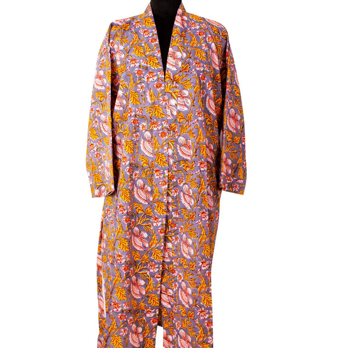 Pure Color Unisex Loose Bathrobe