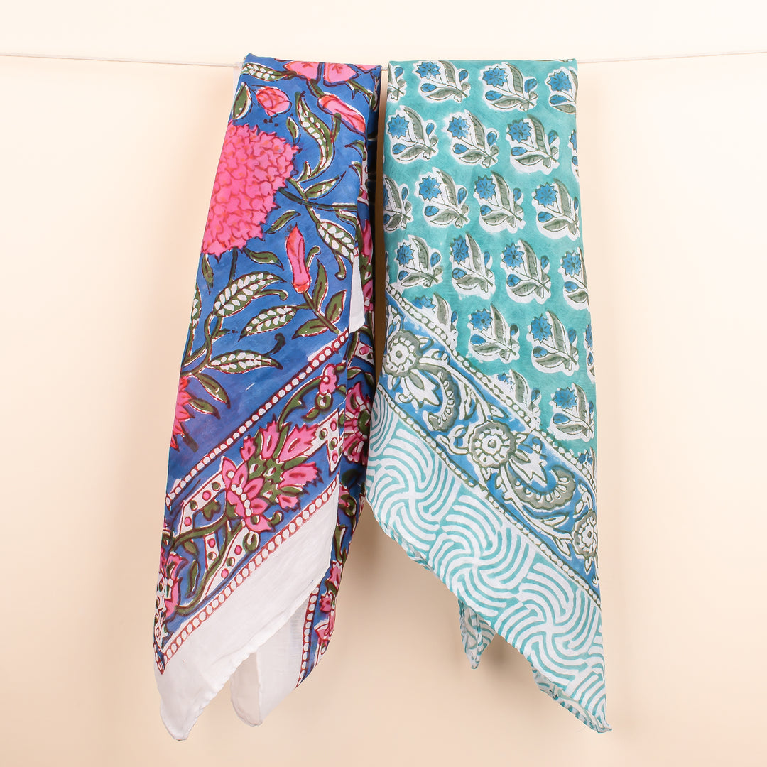 2 Pcs Organic Cotton Bandanas, Head Scarf Bandana, Fashionable Bandana Headband, High Quality Material