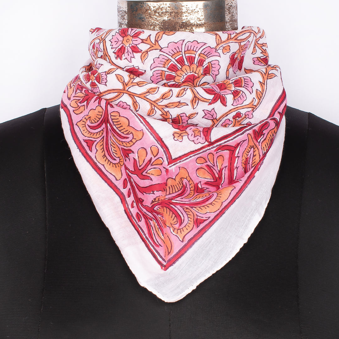 100% Pure Cotton Bandanas for Men & Women, Head Wraps for Women, Printed Soft Bandanas