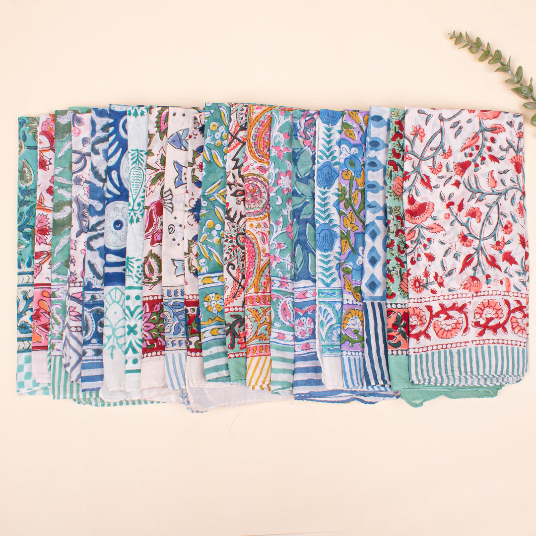 Set of 85 - Stylish bandanas, Classic Bandanas, High-Quality Bandanas, Men & Women Scarf, Breathable Cotton Wrap