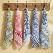 Cotton Bandanas, Neck & Wrist Scarf, Unisex Vintage Style Bandanas, Hand block Printed Head Wrap, Festival & Outdoor Accessory - 5pcs