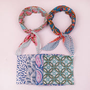 Hand Block Printed Cotton Bandana – Handmade Stylish Head Scarf for All Seasons - 6pcs