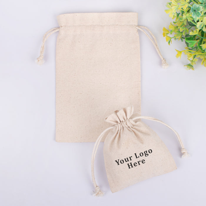 Custom Drawstring Jewelry Packaging Pouch Personalized Logo Chic Small Wedding Favor Bags