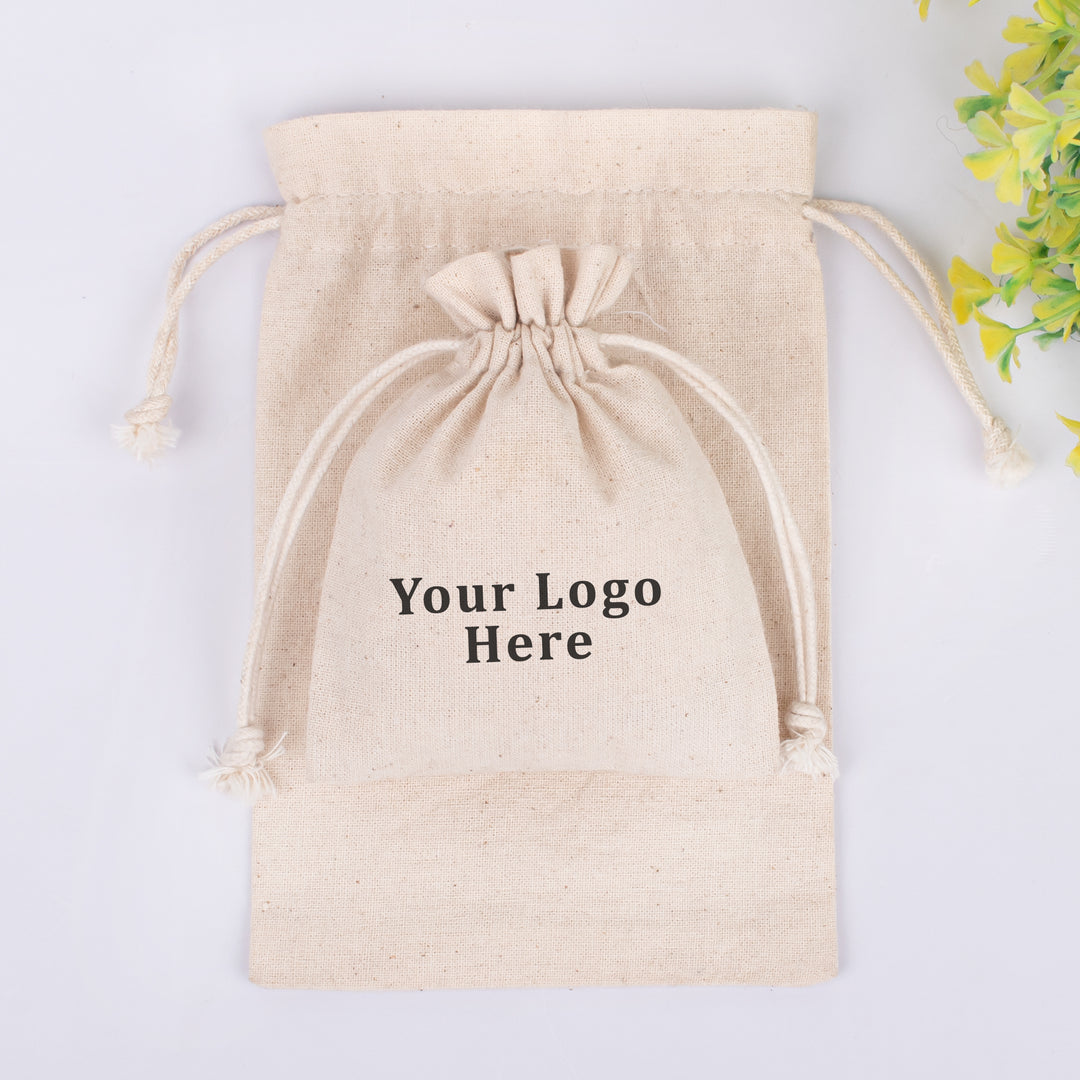 Custom Drawstring Jewelry Packaging Pouch Personalized Logo Chic Small Wedding Favor Bags