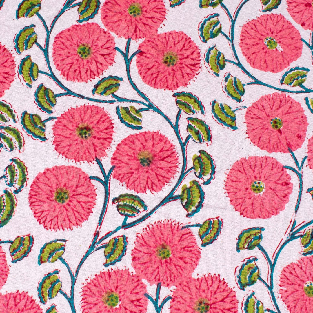 Sanganeri Block Printed Home Decor Table Cloth Queen Size