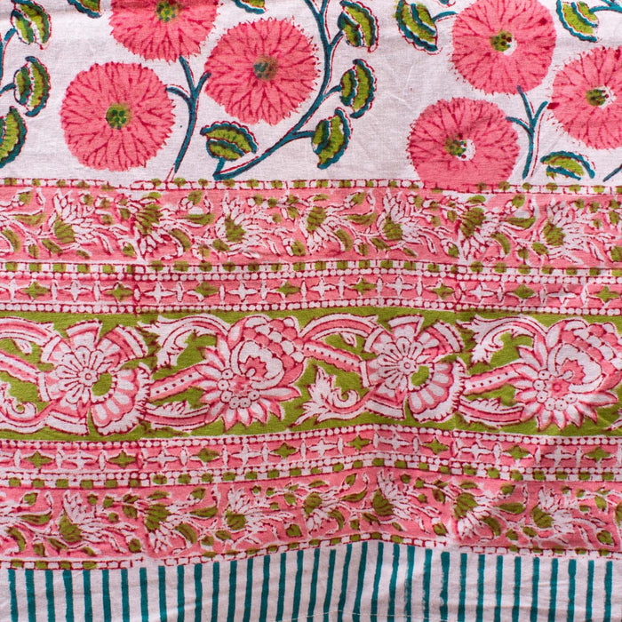 Sanganeri Block Printed Home Decor Table Cloth Queen Size