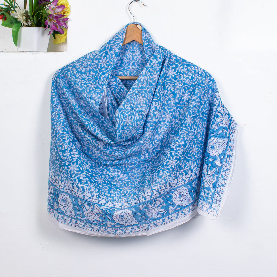 Cotton Hand block print Pareo Beautiful Sarong ,Summer Beach Scarves, Pure cotton Indian Dupatta