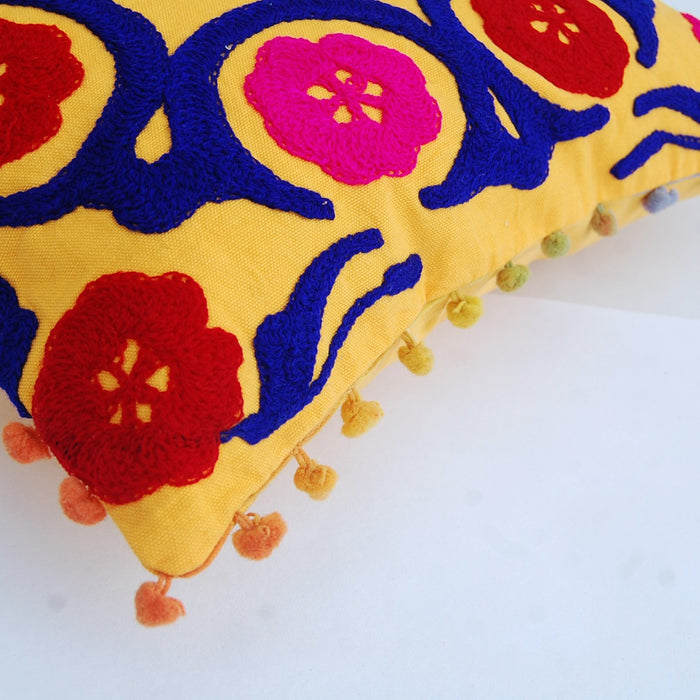 Traditional Suzani Cushion Cover Home Decor Pillows - CraftJaipur