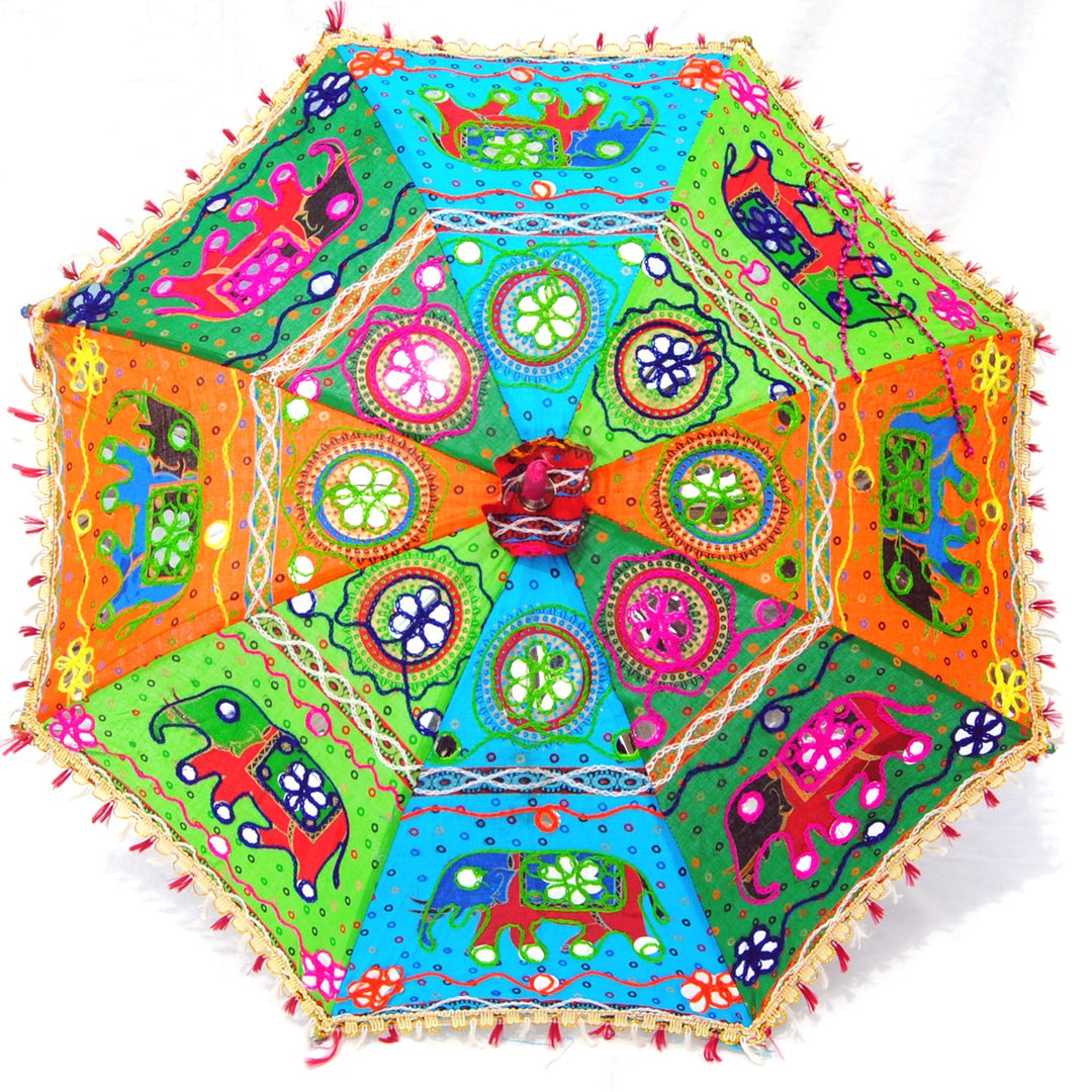 Indian Handmade Cotton Decorative Umbrella 5 PCS