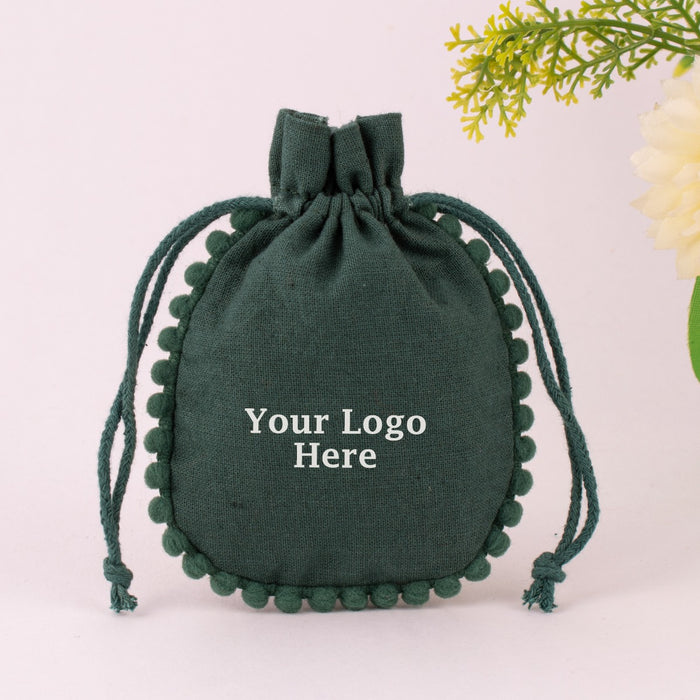 Personalized Logo Printed Gift Packaging Cosmetic Bags Jewelry Packaging Pouch Bag