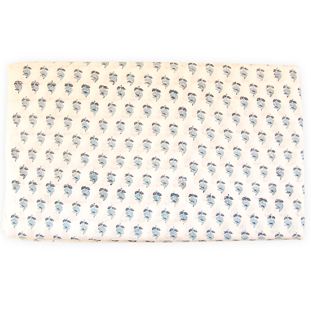 Handmade Running Cotton Voile Dress Sewing Fabric Block Print - Craft Jaipur