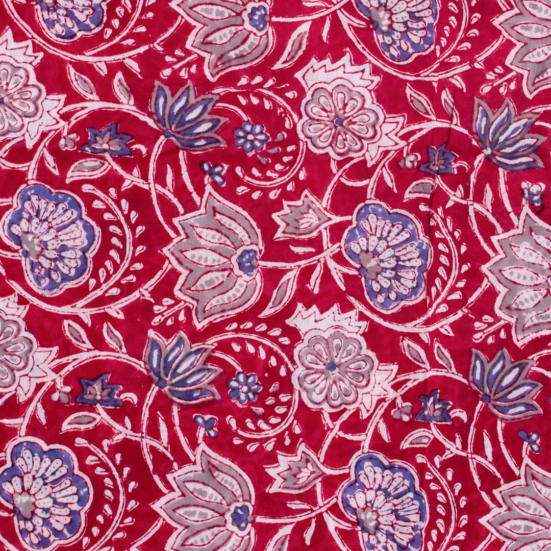 Indian Hand Block Print Sarong Handmade Cotton Scarf Decorative Women Beach Scarves-CraftJaipur