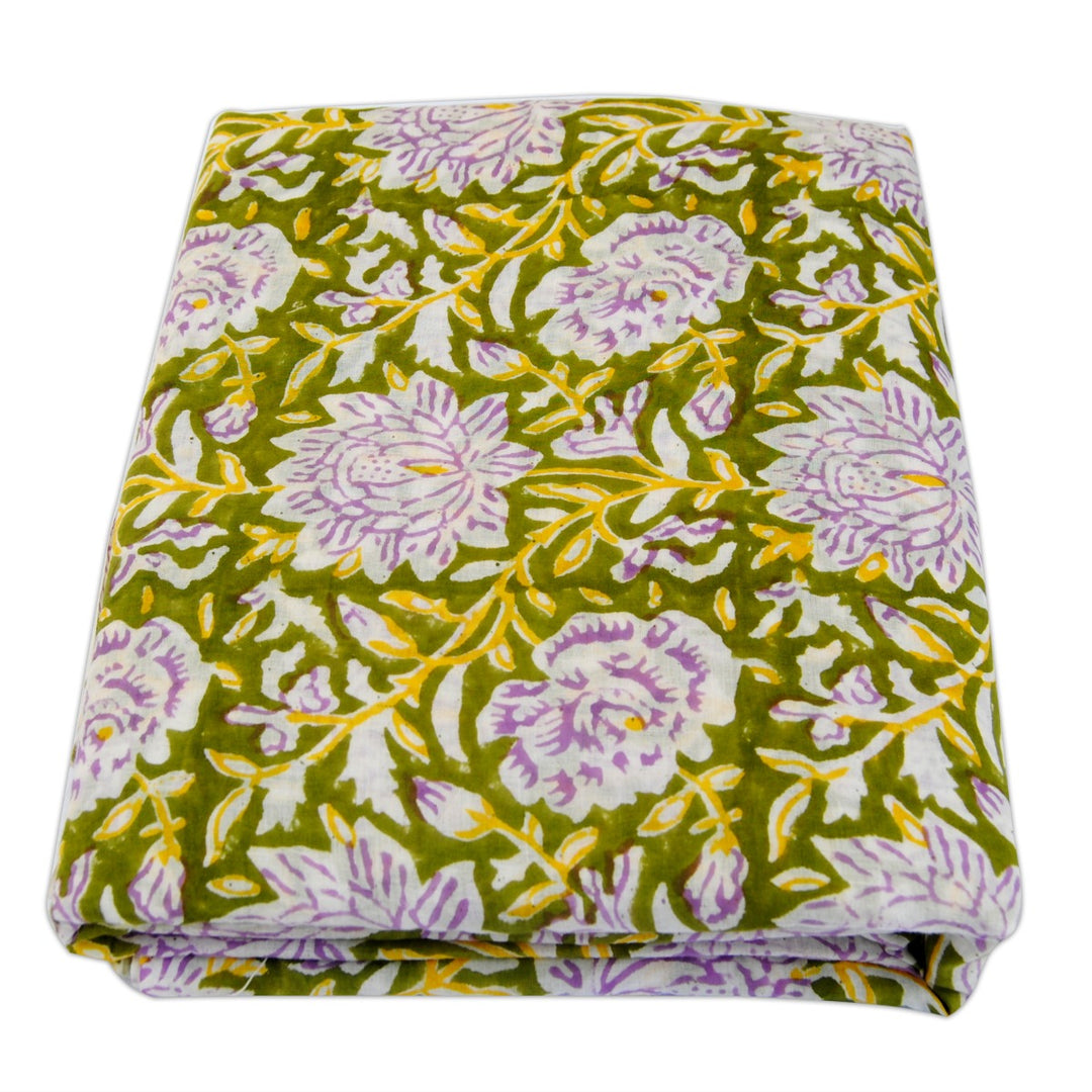 Multicolored Floral Print Cotton Fabric In Wholesale Price