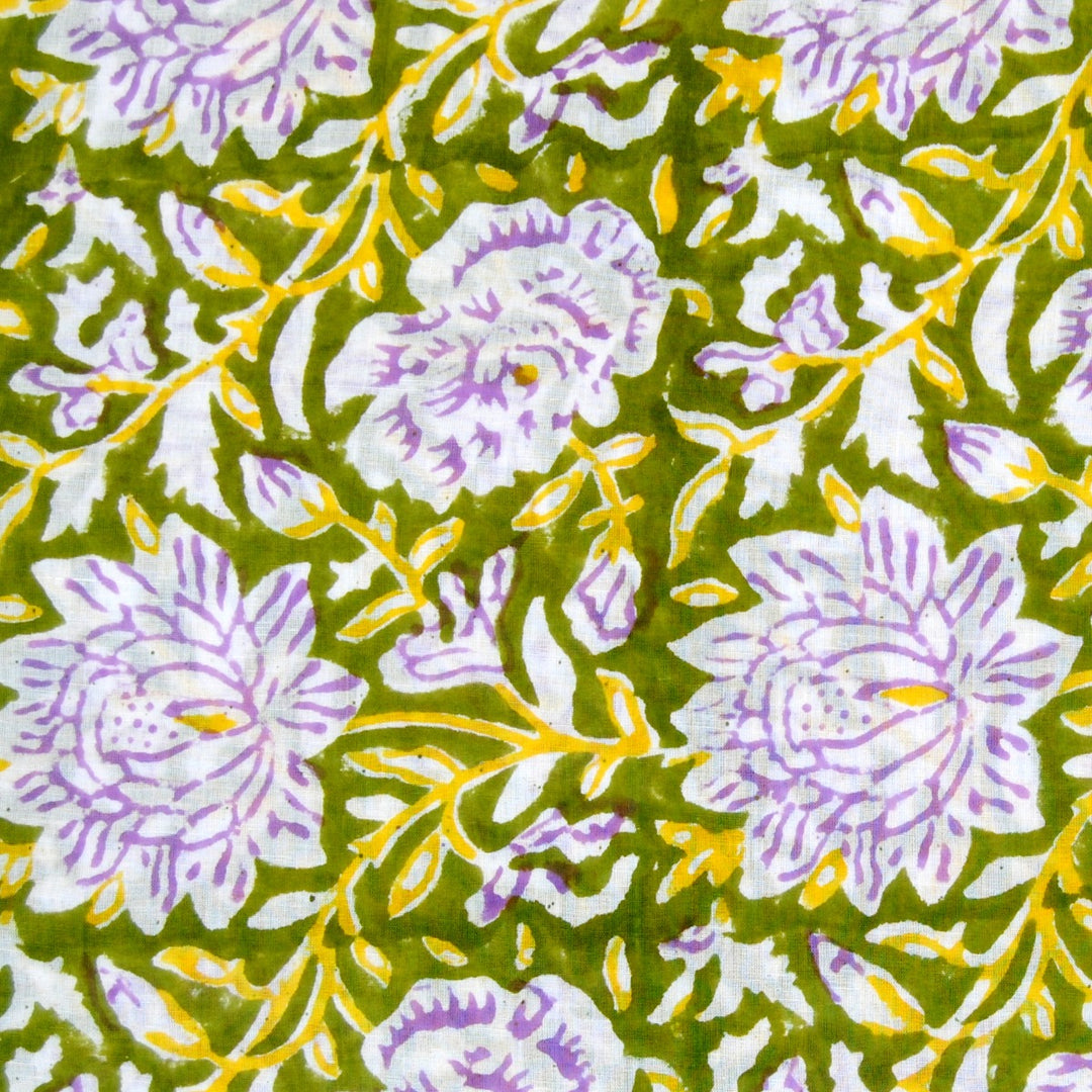 Multicolored Floral Print Cotton Fabric In Wholesale Price
