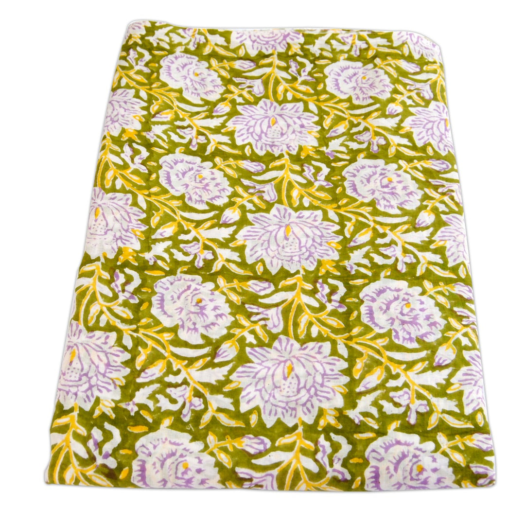 Multicolored Floral Print Cotton Fabric In Wholesale Price