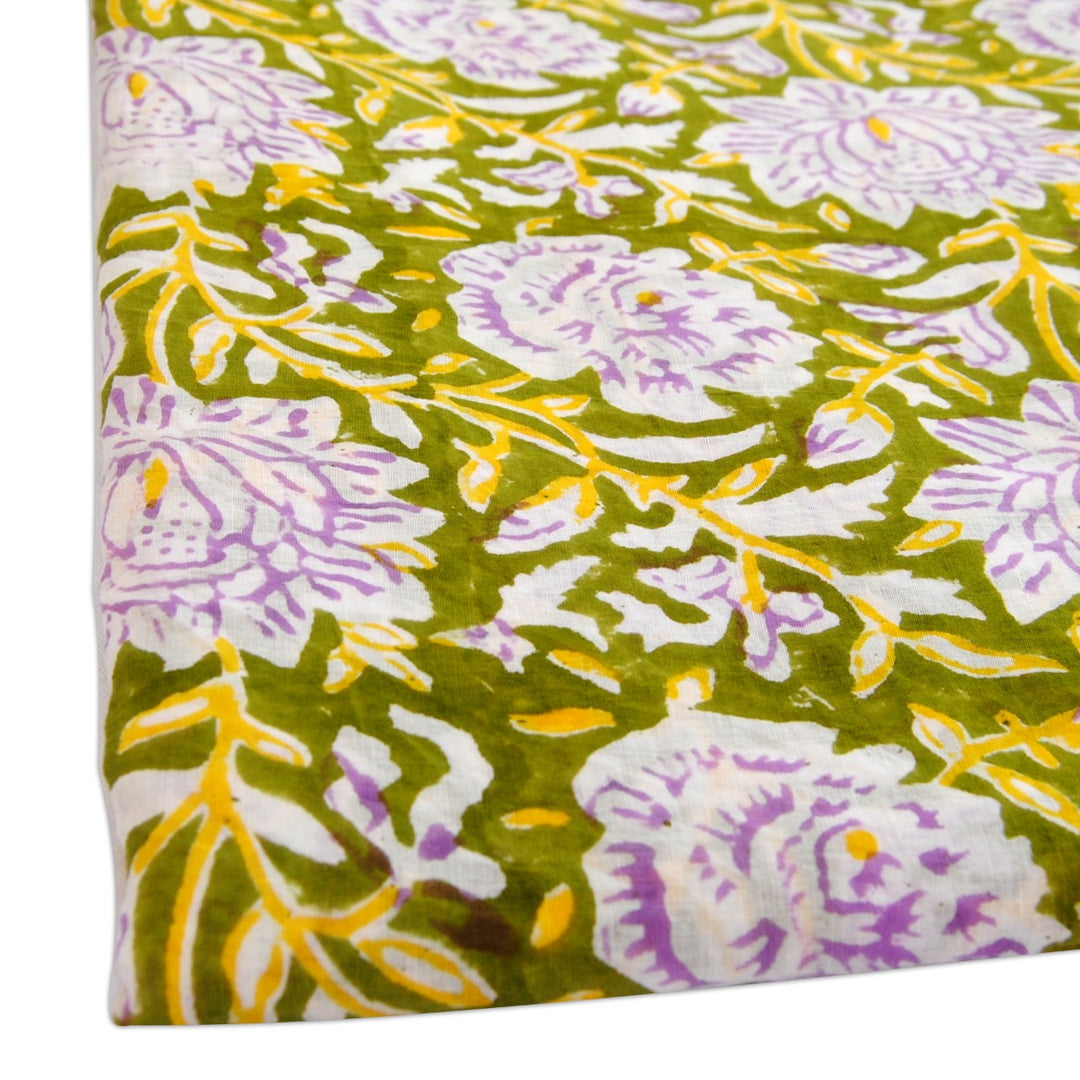 Multicolored Floral Print Cotton Fabric In Wholesale Price
