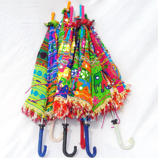 What Are Some Common Uses For Hand-Block Print Umbrellas?