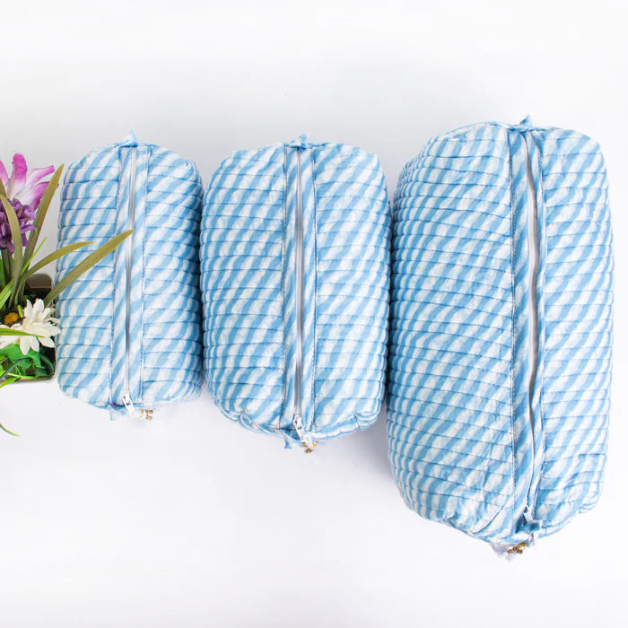 Hand Block Printed Makeup Bags: A Touch of Artisan Charm for Your Beauty Essentials