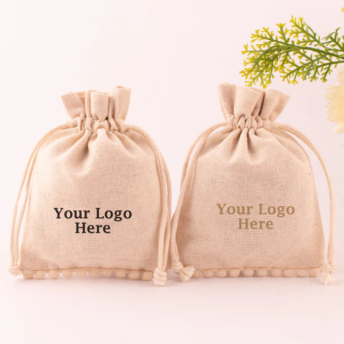 Wholesale Cotton Packing Pouches Drawstring Bags 