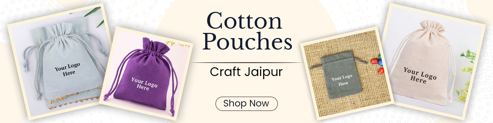 Drawstring Cotton Pouches for Jewelry