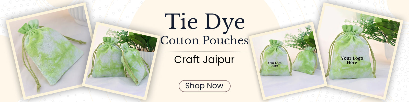Tie-Dye Cotton Pouches for Jewelry & Gift Packaging