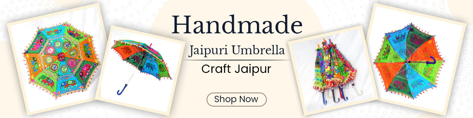 Multicolor Handmade Jaipuri Umbrella
