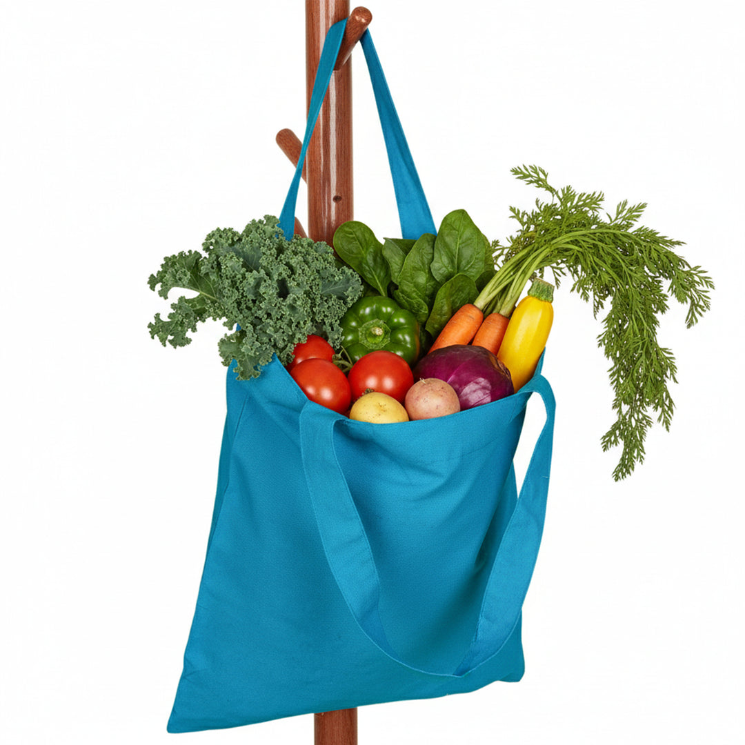 50pcs Cotton Tote Bag with Custom Logo Printing – Reusable Grocery & Retail Bag for Brand Marketing