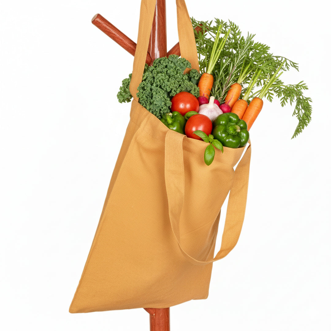 50pcs Branded Cotton Tote Bag – Custom Logo Reusable Shopping Bag for Wholesale & Bulk Orders