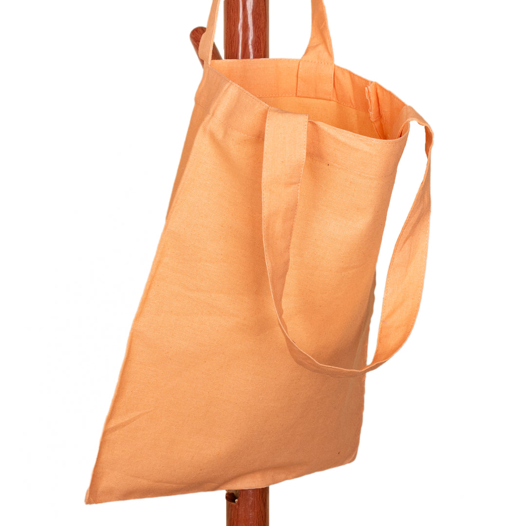 50pcs Natural Cotton Tote Bag with Brand Logo – Sustainable Packaging Bag for Retail & Stores