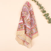 Boho Style Pure Cotton Bandana, Neck Tie for Unisex, Block Printed Handmade Bandanas for Fashion