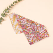 Boho Style Pure Cotton Bandana, Neck Tie for Unisex, Block Printed Handmade Bandanas for Fashion