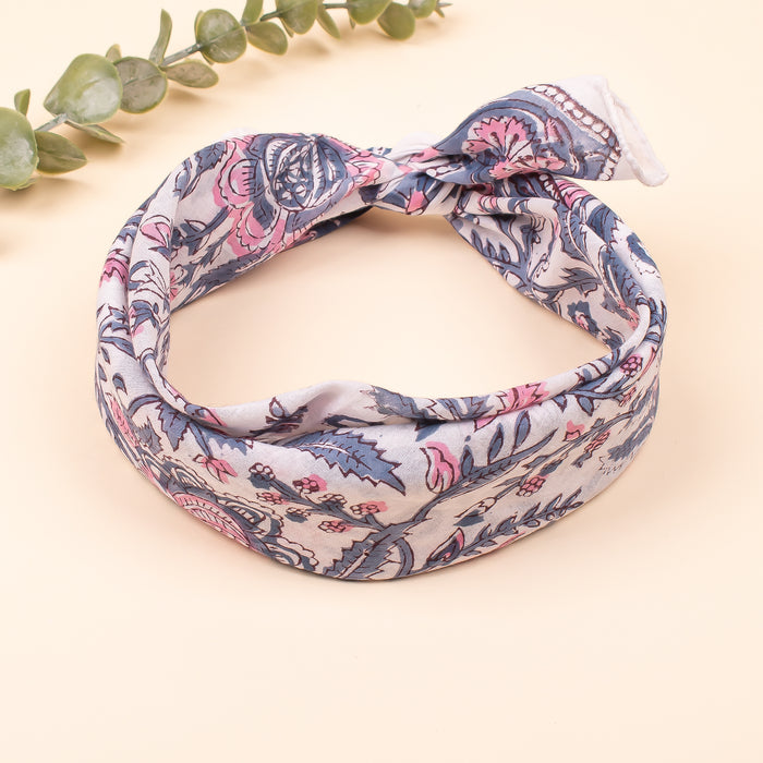 100% Pure Cotton Bandanas for Men & Women, Cotton Bandana Headband Wrap, Organic Bandana Fabric