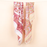 Set of 2 – Handmade Organic Cotton Bandanas for Men & Women, Head Scarf for Women, Bandana Headband Wrap