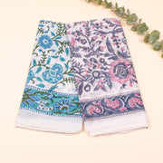 Set of 2 – Fashionable Cotton Bandana Scarf For Festival, Boho Style Head Scarf for Women, Block Printed Bandana Headband