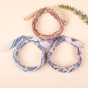 Set of 3 – Fashionable Cotton Bandana Scarf For Festival, Bohemian Head Scarf for Women, Floral Printed Bandana Headband