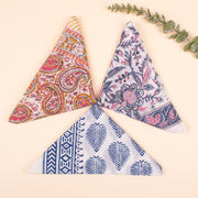 Set of 3 – Fashionable Cotton Bandana Scarf For Festival, Bohemian Head Scarf for Women, Floral Printed Bandana Headband