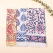 Set of 3 – Fashionable Cotton Bandana Scarf For Festival, Bohemian Head Scarf for Women, Floral Printed Bandana Headband