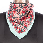 Handmade Floral Printed Cotton Bandanas for Men & Women, Organic Cotton Bandana Accessory, Bandana Scarf for Women
