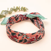Handmade Floral Printed Cotton Bandanas for Men & Women, Organic Cotton Bandana Accessory, Bandana Scarf for Women