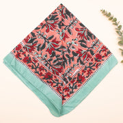 Handmade Floral Printed Cotton Bandanas for Men & Women, Organic Cotton Bandana Accessory, Bandana Scarf for Women