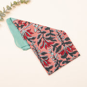 Handmade Floral Printed Cotton Bandanas for Men & Women, Organic Cotton Bandana Accessory, Bandana Scarf for Women