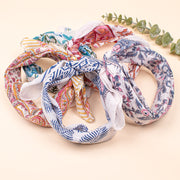 Set of 5 Soft Cotton Bandanas for Men & Women, Unisex Bandana Headband Wrap, Organic Cotton Bandanas