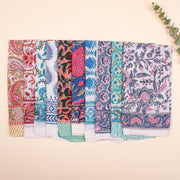 Set of 10 Pure Cotton Bandanas, Soft Cotton Bandanas, Bohemian Bandana Scarf Breathable & Stylish Scarf for Everyday Use
