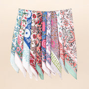 Set of 10 - Vintage Printed Cotton Bandanas, Unisex Neck & Head Wrap, Lightweight Bandana, Eco-Friendly Scarf, Style Cotton Bandana