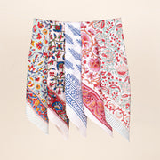 Set of 5 - Cotton Bandana, Head Scarf Bandana, Block Printed Cotton Bandana, Handmade Bandana, Bandanas For Unisex, Head Scarf
