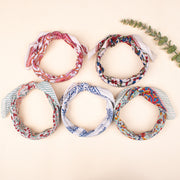 Set of 5 - Cotton Bandana, Head Scarf Bandana, Block Printed Cotton Bandana, Handmade Bandana, Bandanas For Unisex, Head Scarf