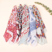 Set of 5 - Cotton Bandana, Head Scarf Bandana, Block Printed Cotton Bandana, Handmade Bandana, Bandanas For Unisex, Head Scarf