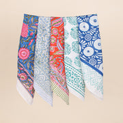 Set of 5 - Unisex Head Wrap, Eco-Friendly Boho Neck Or Head Tie, 100% Cotton Unisex Bandanas, Bandana Head Wrap, Cotton Bandana