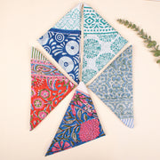 Set of 5 - Unisex Head Wrap, Eco-Friendly Boho Neck Or Head Tie, 100% Cotton Unisex Bandanas, Bandana Head Wrap, Cotton Bandana