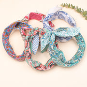 Set of 5 - Lightweight Handcrafted Cotton Bandana, Block Printed Headwrap For Women Or Men, Stylish Summer Gift